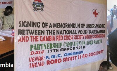 Partnership Youth Parliament of the Gambia and Gambia Red Cross