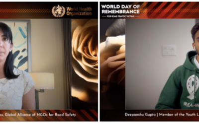 The road safety community commemorates the World Day of Remembrance