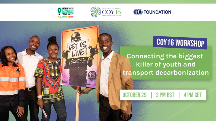 Join our official event for COY16 on road safety and decarbonization