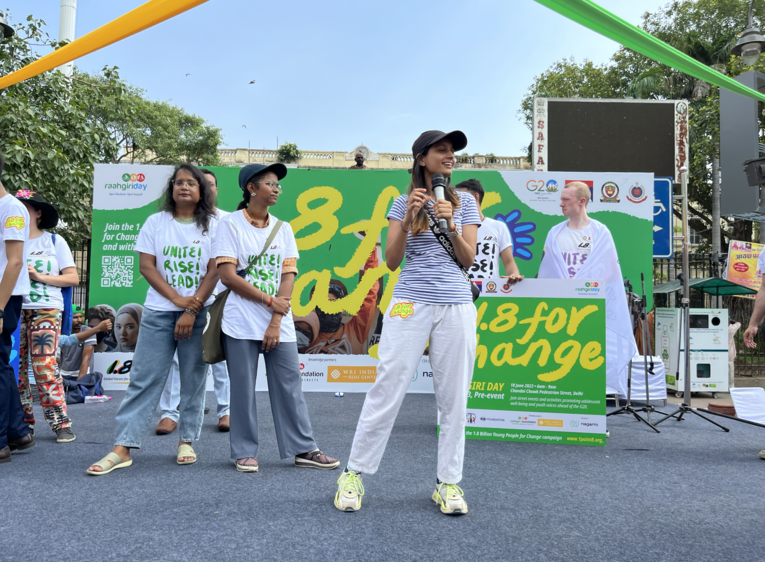 Spotlight: 1.8 Billion Young People for Change Campaign during Raahgiri Day